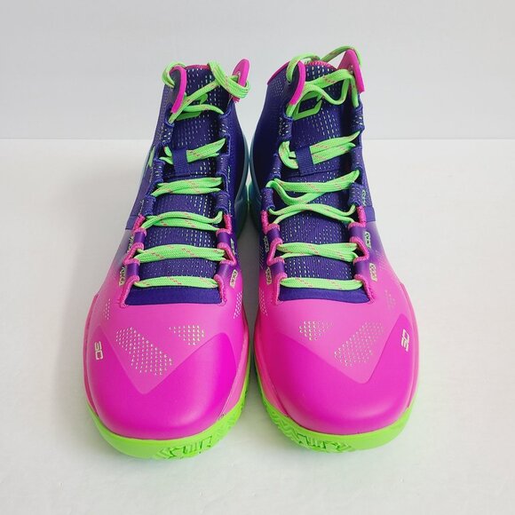 NEW Under Armour Curry 2 Retro Northern Lights Shoes 3026052-600 Size 11.5 - Picture 2 of 7